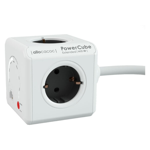 Allocacoc PowerCube WiFi. unidad de distribución de energía. 4 tomas Blanco - 1.5m