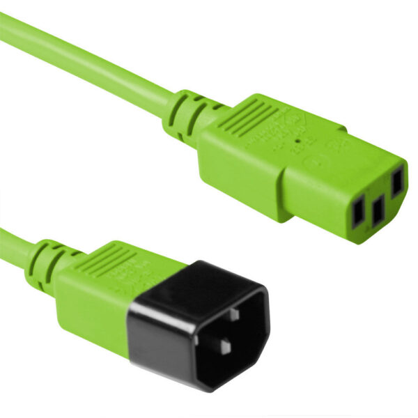 Cable C13 a C14 verde - 0.6m