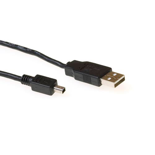 Cable USB 2.0 a USB Mini B Macho/Macho Marfil - 1.8m