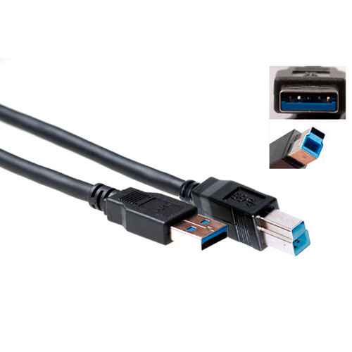 Cable USB 3.0 a USB B Macho/Macho - 0.5m