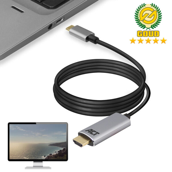 Cable USB-C a HDMI 4K 60Hz - 1.8m