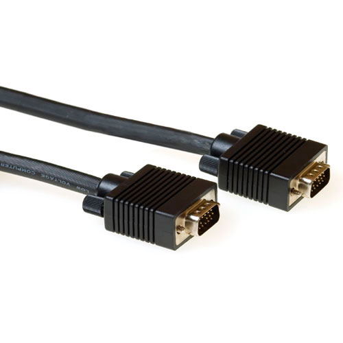 Cable VGA Alto Rendimiento Macho/Macho Negro - 10m