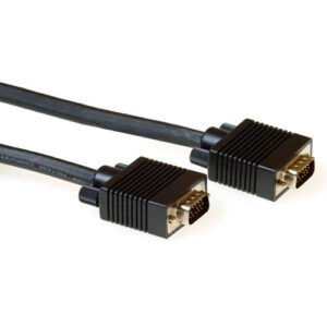 Cable VGA Alto Rendimiento Macho/Macho Negro - 1m