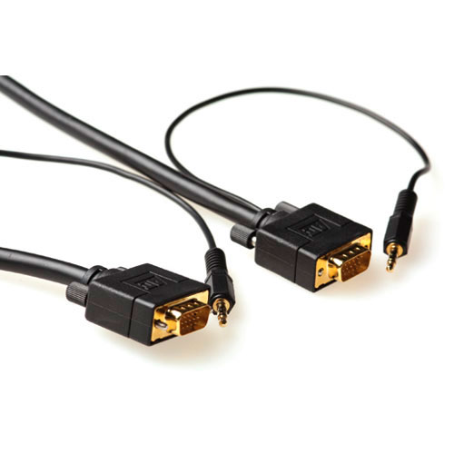 Cable VGA+Audio Alto Rendimiento Macho/Macho - 20m