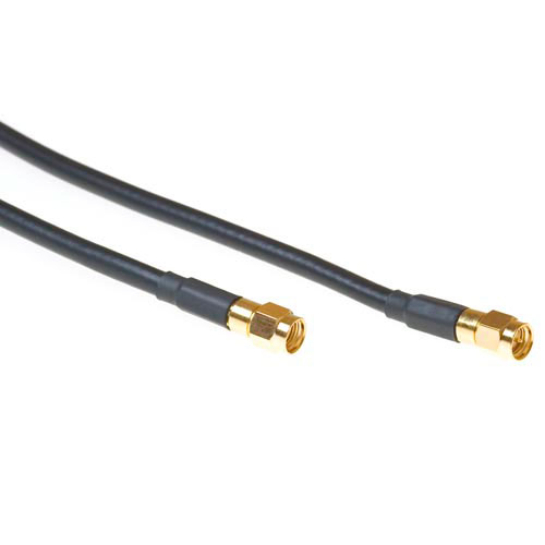 Cable coaxial SMA invertido a SMA Macho/Macho - 1m