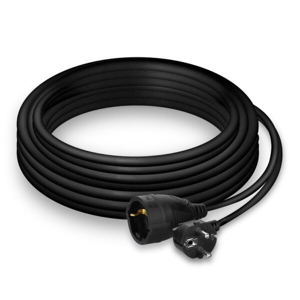 Cable de Alimentación Alargador 230V. Negro - 10m