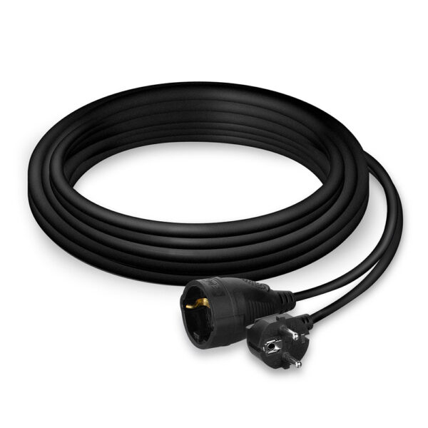 Cable de Alimentación Alargador 230V. Negro - 5m