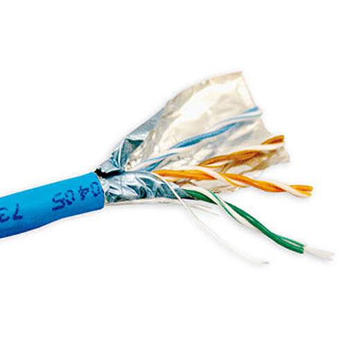 Cable de Red CAT5E F/UTP LSZH flexible Azul - 500m