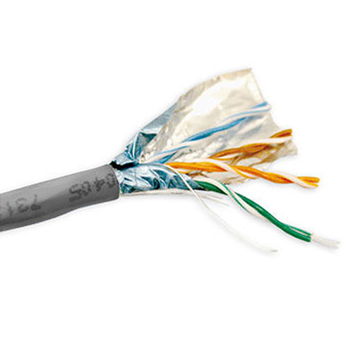 Cable de Red CAT5E F/UTP LSZH flexible Gris - 500m