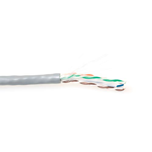 Cable de Red CAT6 U/UTP PVC sólido Gris - 100m