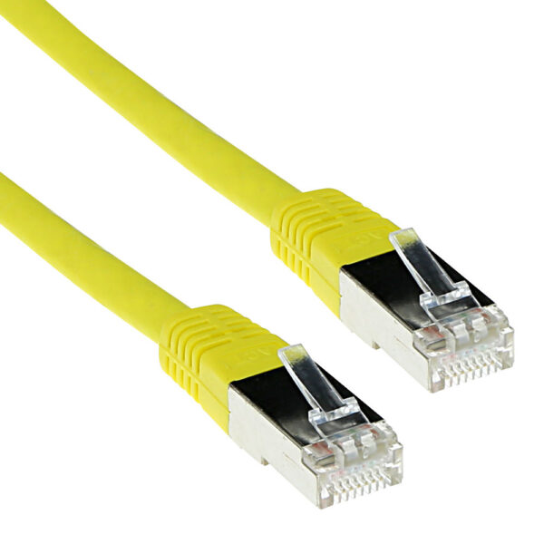 Cable de Red RJ45 CAT5E F/UTP Amarillo - 0.5m
