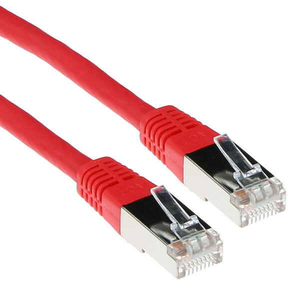 Cable de Red RJ45 CAT5E F/UTP Rojo - 0.5m