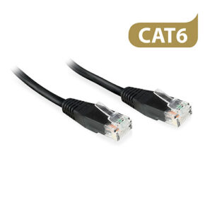 Cable de Red RJ45 CAT6 U/UTP Negro - 1m
