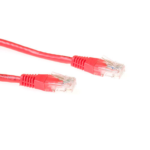 Cable de Red RJ45 CAT6 U/UTP Rojo - 1.5m