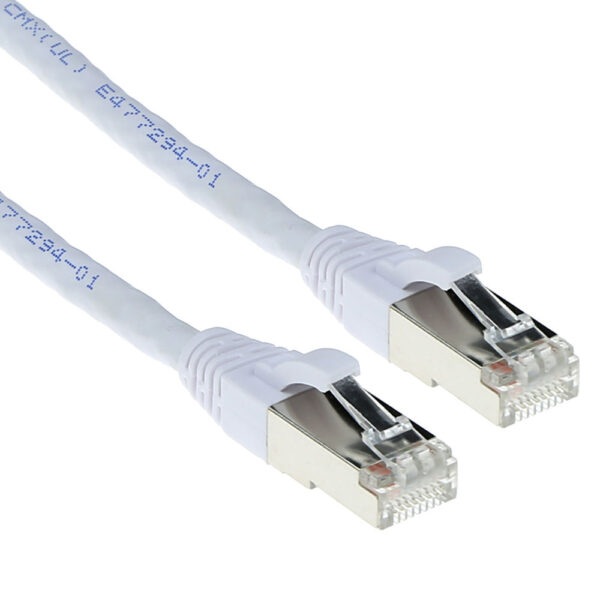 Cable de Red RJ45 CAT6A S/FTP Snagless Blanco - 15m