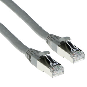 Cable de Red RJ45 CAT6A S/FTP Snagless Gris - 0.25m