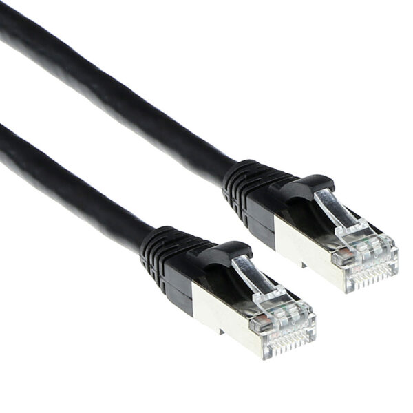 Cable de Red RJ45 CAT6A S/FTP Snagless LSZH Negro - 1.5m