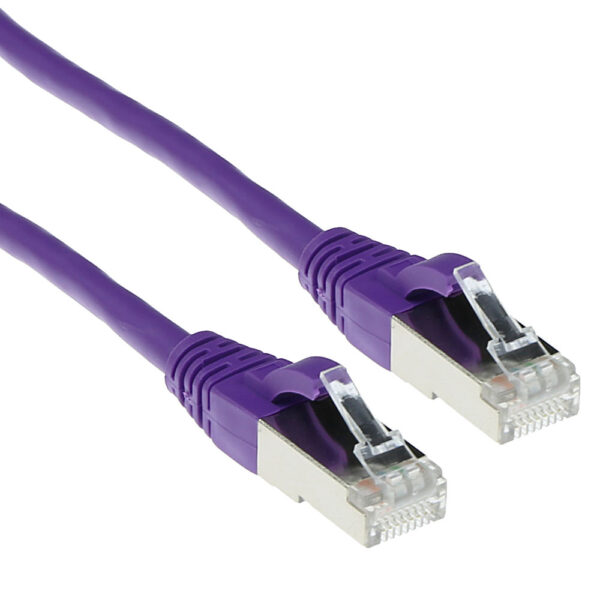 Cable de Red RJ45 CAT6A S/FTP Snagless LSZH Violeta - 1.5m