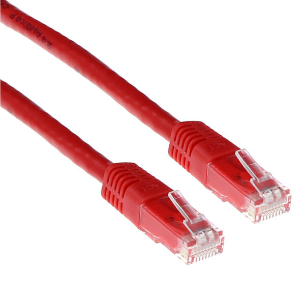 Cable de Red RJ45 CAT6A U/UTP LSZH Rojo - 1.5m