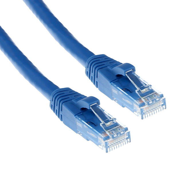 Cable de Red RJ45 CAT6A U/UTP snagless Azul - 0.25m
