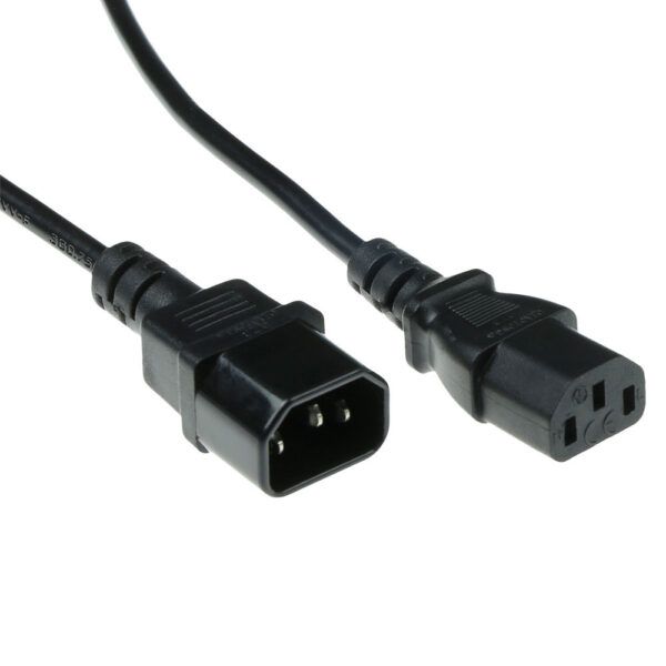 Cable de alimentación C13 a C14 Negro - 1.8m