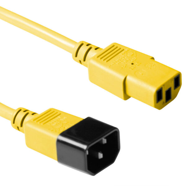 Cable de alimentación C13 a C14 amarillo - 3m