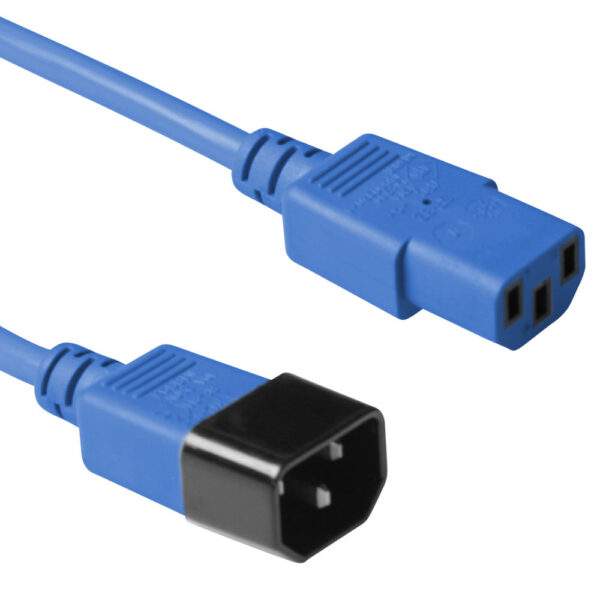 Cable de alimentación C13 a C14 azul - 1.2m