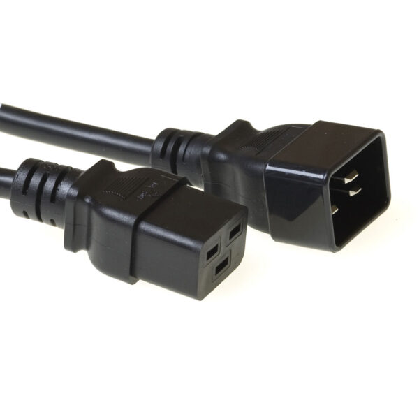 Cable de alimentación C19 a C20 Negro - 1.2m