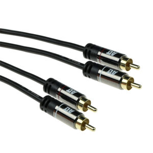 Cable de conexión Audio HQ 2x RCA Macho a 2x RCA Macho - 3m