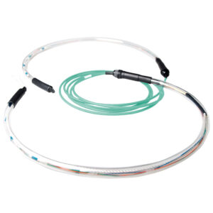 Cable de conexión de 8 fibras Multimodo 50/125 OM3 interior/exterior Conector LC 120m