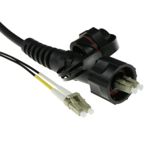 Cable de fibra óptica 50/125 Dúplex Conector LC (IP67) a LC - 5m