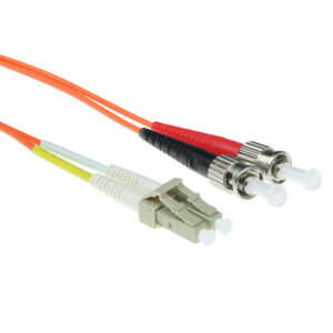 Cable de fibra óptica 50/125 OM2 Multimodo Dúplex LSZH Conector LC/ST - 1.5m