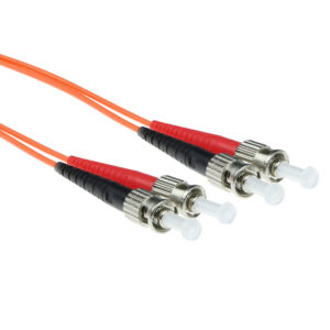 Cable de fibra óptica 50/125 OM2 Multimodo Dúplex LSZH Conector ST - 5m