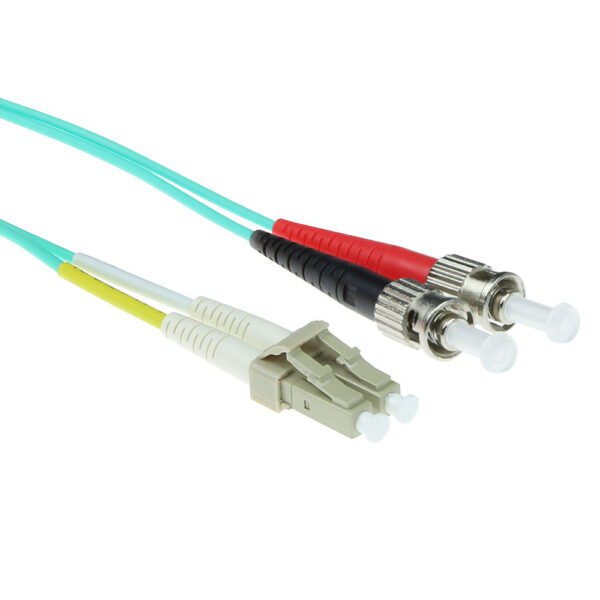Cable de fibra óptica 50/125 OM3multimodo Dúplex LSZH Conector LC/ST - 1.5m