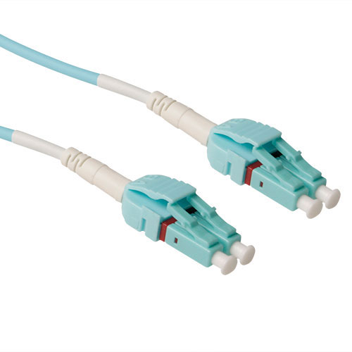 Cable de fibra óptica 50/125 OM3multimodo Dúplez LSZH Conector LC Uniboot - 0.5m