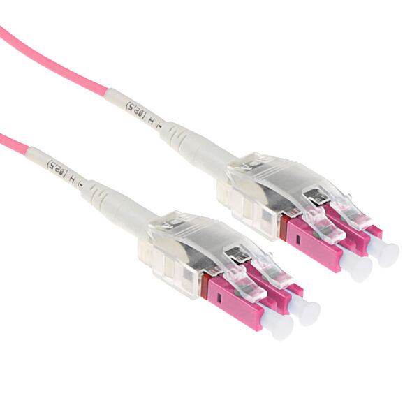Cable de fibra óptica 50/125 OM4 Multimodo Polarity Twist Conector LC - 1.5m