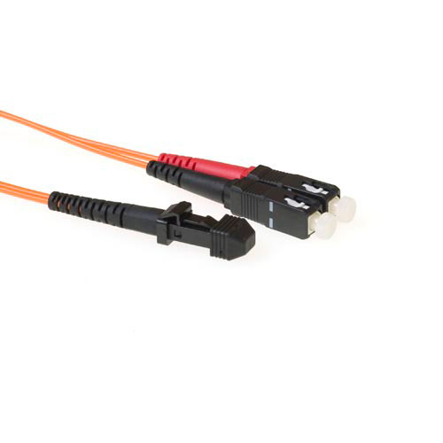 Cable de fibra óptica 62.5/125 OM1 Multimodo Dúplex LSZH Conector MTRJ/SC - 2m