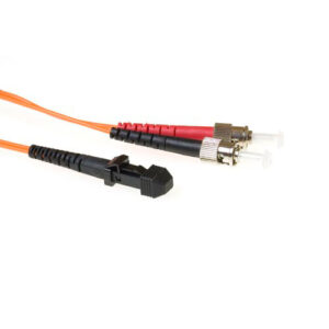 Cable de fibra óptica 62.5/125 OM1 Multimodo Dúplex LSZH Conector MTRJ/ST - 3m