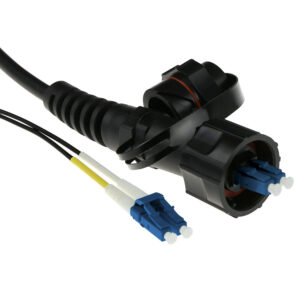 Cable de fibra óptica 9/125 Monomodo Dúplex LC (IP67) a LC - 1m