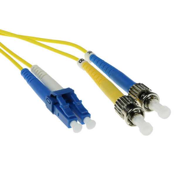 Cable de fibra óptica 9/125 OS2 Monomodo Dúplex LSZH Conector LC/ST - 15m