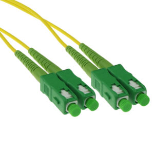 Cable de fibra óptica 9/125 OS2 Monomodo Dúplex LSZH Conector SC/APC - 5m