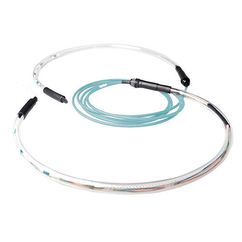 Cable de fibra óptica de 4 fibras 50/125 OM3multimodo interior/exterior Conector LC - 300m