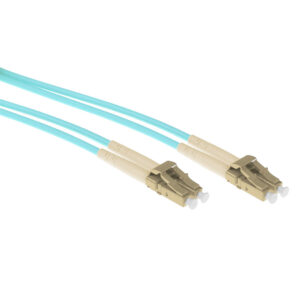 Cable de fibra óptica reforzado 50/125 OM3multimodo Dúplex Conector LC/LC - 5m