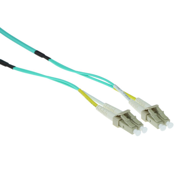 Cable de fibra óptica reforzado 50/125 OM3multimodo Dúplex LSZH Conector LC - 10m