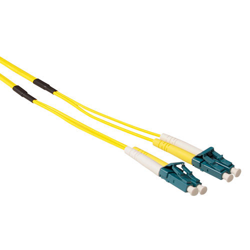 Cable de fibra óptica reforzado 9/125 OS2 Monomodo Duplex LSZH Conector LC - 20m