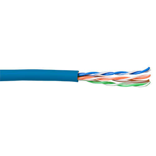 Cable de par trenzado CAT5E U/UTP PVC Azul - 100m