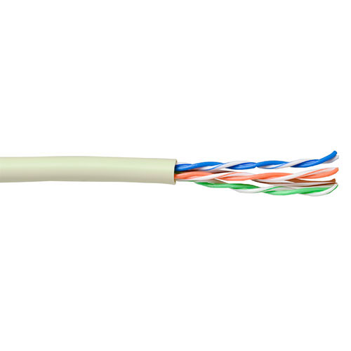 Cable de par trenzado CAT5E U/UTP PVC Marfil - 500m
