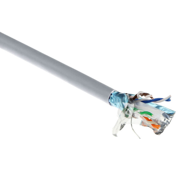 Cable de par trenzado CAT6A F/UTP PVC Gris - 305m