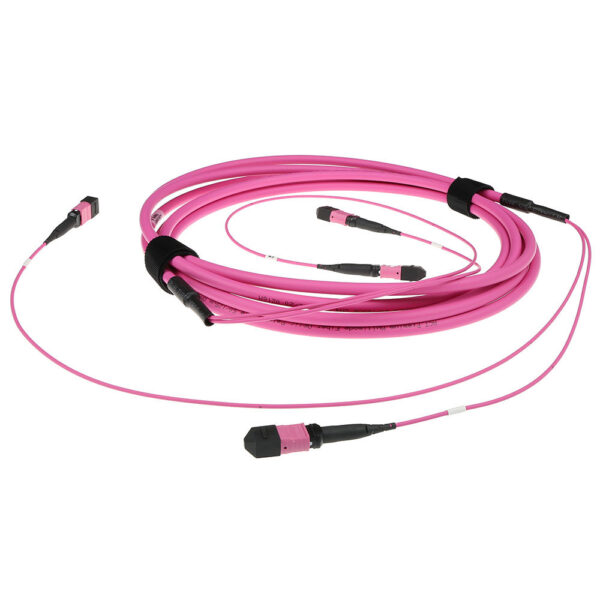 Cable troncal de 2 fibras MTP/MPO hembra OM4 50/125 multimodo. Polaridad B - 10m