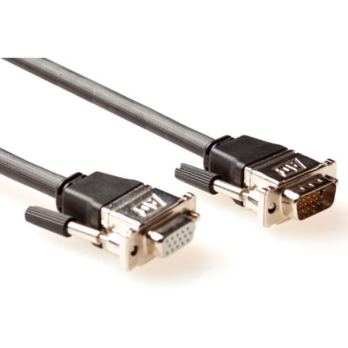 Extensor Cable VGA Alto Rendimiento Macho/Hembra Conector Metálico - 15m